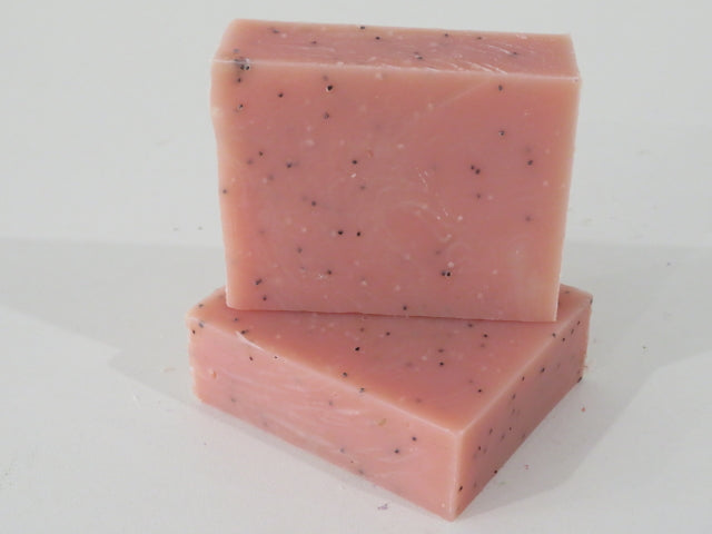 Pink Grapefruit, Lime and Poppy Seed Soap Bar